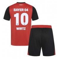 Bayer Leverkusen Florian Wirtz #10 Replika babykläder Hemmaställ Barn 2024-25 Kortärmad (+ korta byxor)